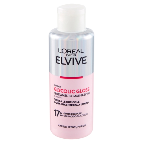 L'Oréal Paris Elvive Glycolic Gloss Trattamento Laminazione 5 Minuti con Acido Glicolico 200 ml